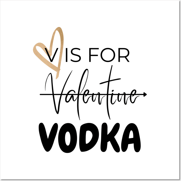 V is for VODKA Wall Art by Nicki Tee's Shop